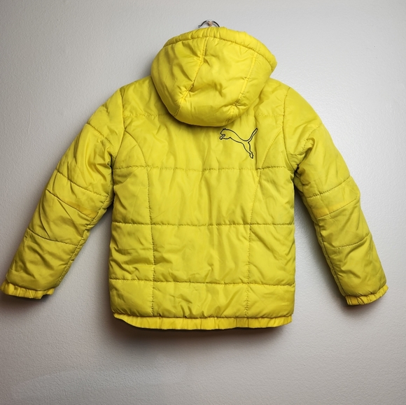 Puma Kids Yellow Puffy Jacket - Picture 5 of 10